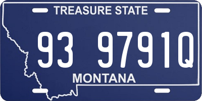 MT license plate 939791Q