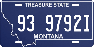 MT license plate 939792I