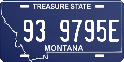 MT license plate 939795E