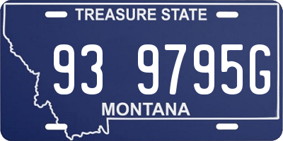 MT license plate 939795G