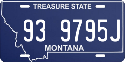 MT license plate 939795J