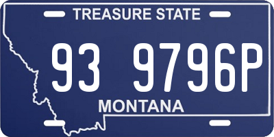 MT license plate 939796P