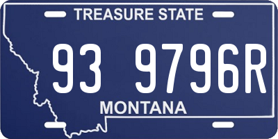 MT license plate 939796R
