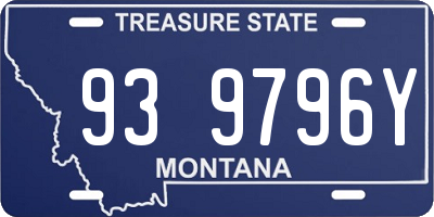 MT license plate 939796Y