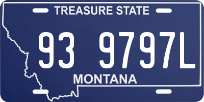 MT license plate 939797L