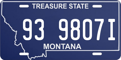 MT license plate 939807I