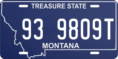 MT license plate 939809T