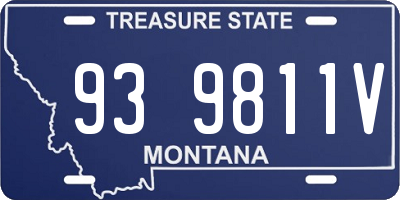 MT license plate 939811V
