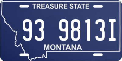 MT license plate 939813I