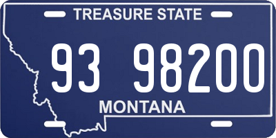 MT license plate 939820O