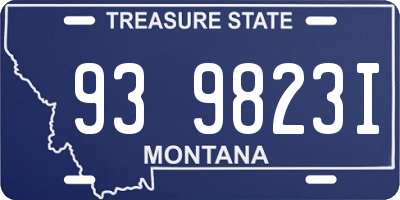 MT license plate 939823I