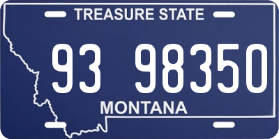 MT license plate 939835O