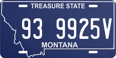MT license plate 939925V