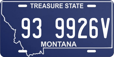 MT license plate 939926V