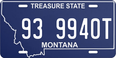 MT license plate 939940T