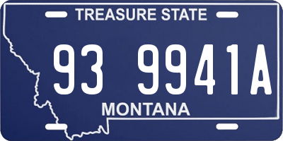 MT license plate 939941A