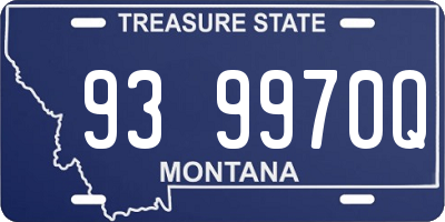 MT license plate 939970Q
