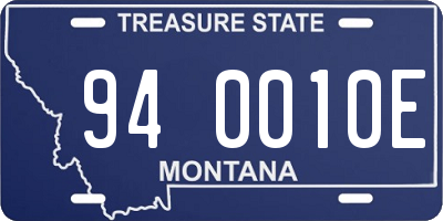 MT license plate 940010E