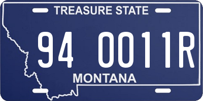 MT license plate 940011R
