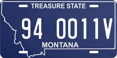 MT license plate 940011V