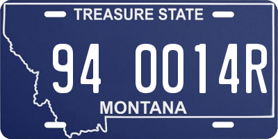 MT license plate 940014R