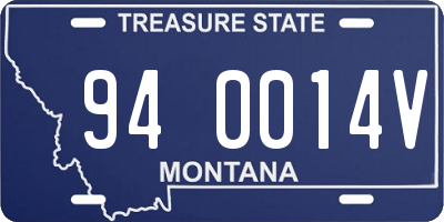 MT license plate 940014V