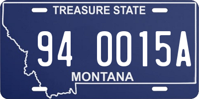 MT license plate 940015A