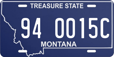 MT license plate 940015C