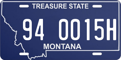 MT license plate 940015H
