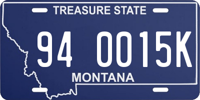 MT license plate 940015K