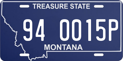 MT license plate 940015P