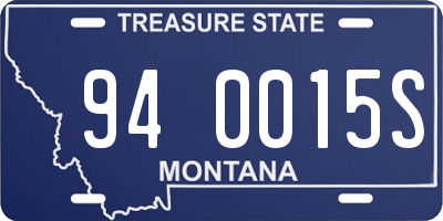 MT license plate 940015S