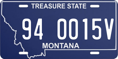 MT license plate 940015V
