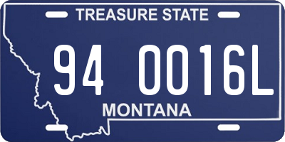 MT license plate 940016L
