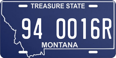 MT license plate 940016R