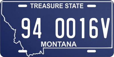 MT license plate 940016V