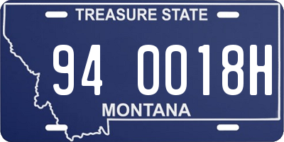 MT license plate 940018H