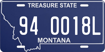 MT license plate 940018L