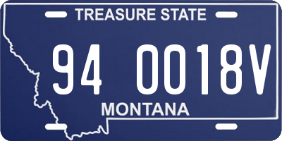 MT license plate 940018V