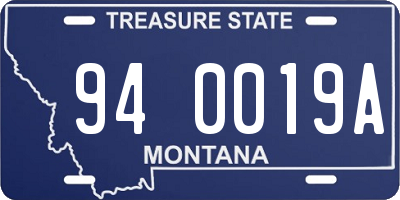 MT license plate 940019A