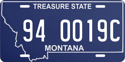 MT license plate 940019C