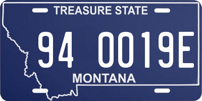 MT license plate 940019E