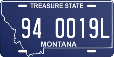 MT license plate 940019L