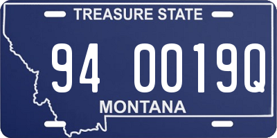MT license plate 940019Q
