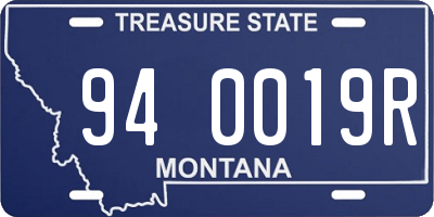 MT license plate 940019R