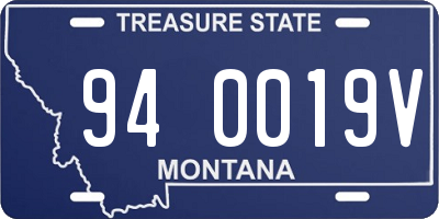 MT license plate 940019V
