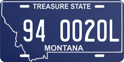 MT license plate 940020L