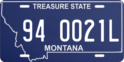 MT license plate 940021L