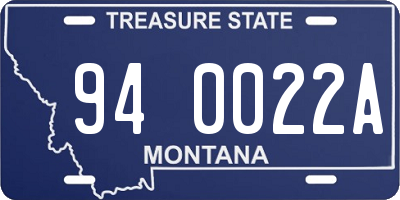 MT license plate 940022A