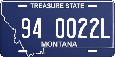MT license plate 940022L